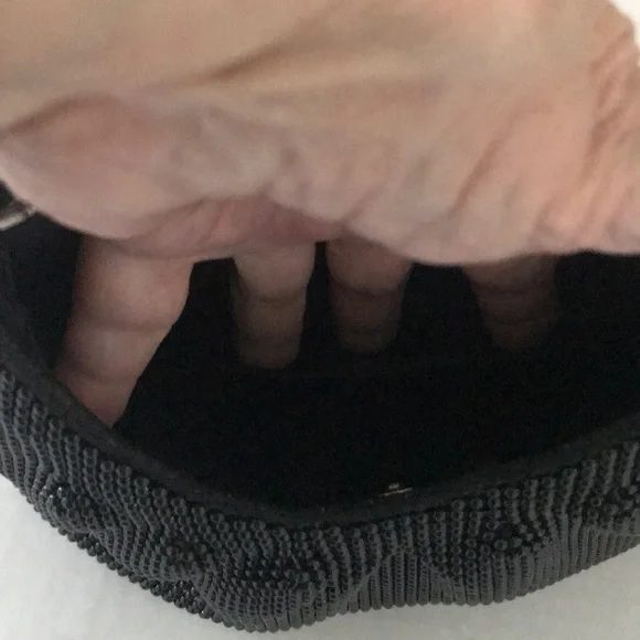- WHITING & DAVIS BLACK METAL BEAD BAG - Picture 6 of 12